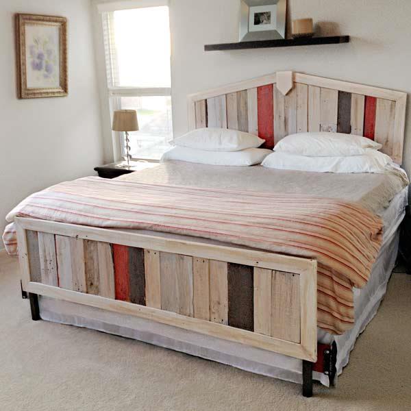 tempat tidur kayu pallet